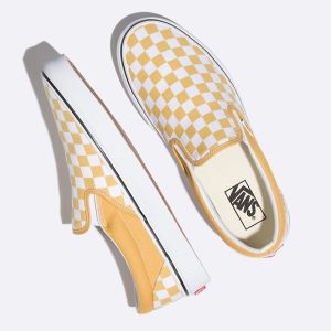 Vans Bayan Kaykay Ayakkabısı Checkerboard Slip-On Beyaz | 25398-843